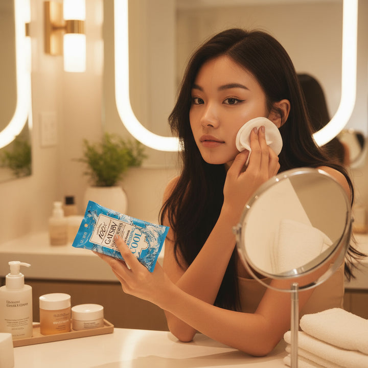 GATSBY Facial Wipes Extreme Cold (Wipes Away Dead Skin Cells And Oil Shine)