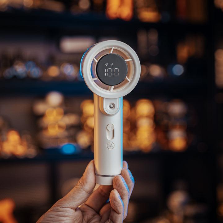 izzCool 20 PRO (White) - Handheld Air Conditioner Fan (5,000mAh)