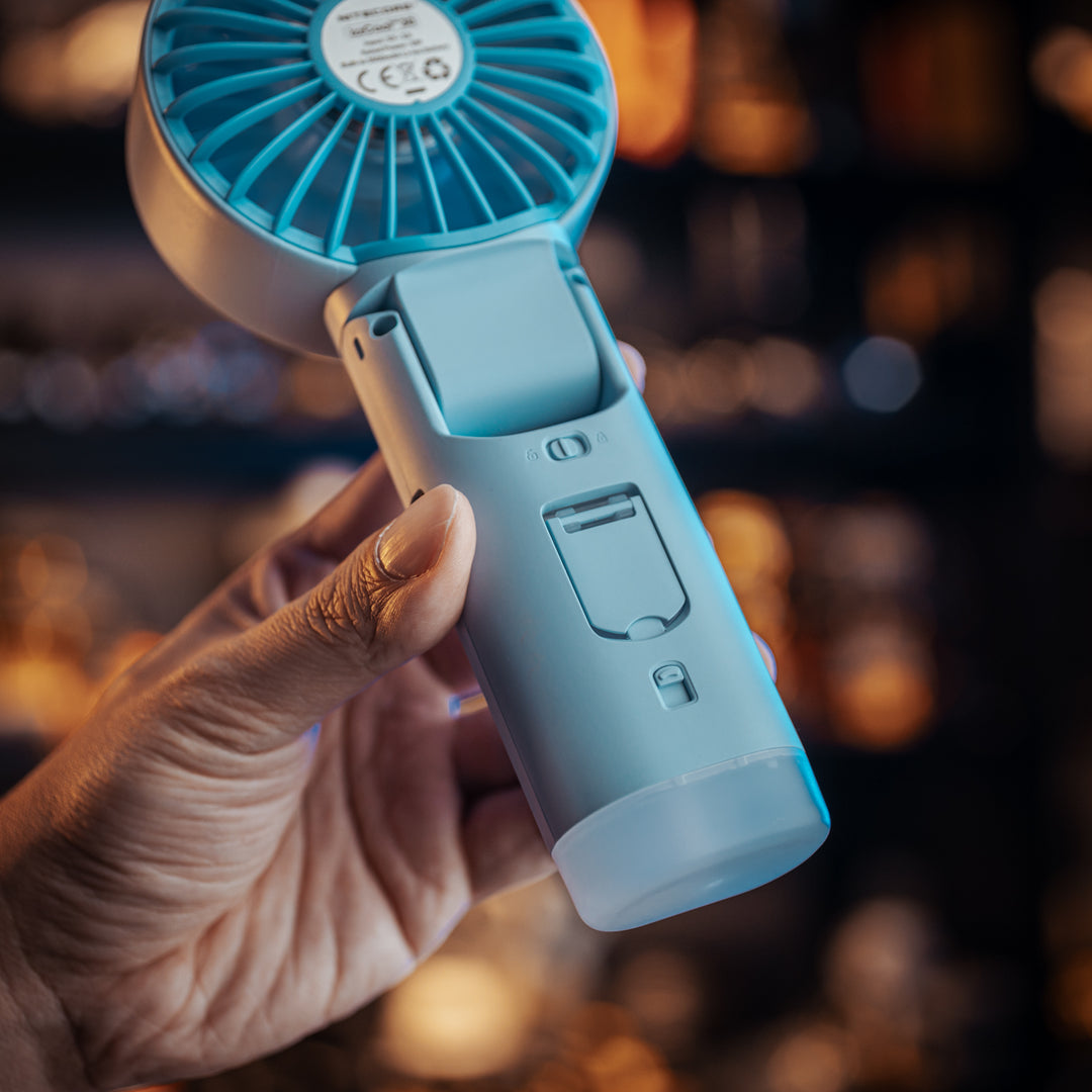 izzCool 30 (Blue) - Foldable Air Conditioner Fan (3,500mAh)