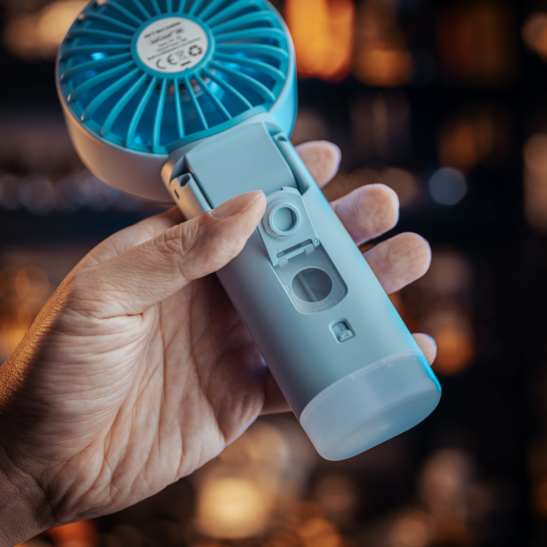 izzCool 30 (Blue) - Foldable Air Conditioner Fan (3,500mAh)