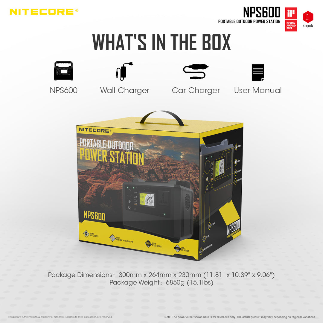 NPS600 (594Wh) Portable Power Station