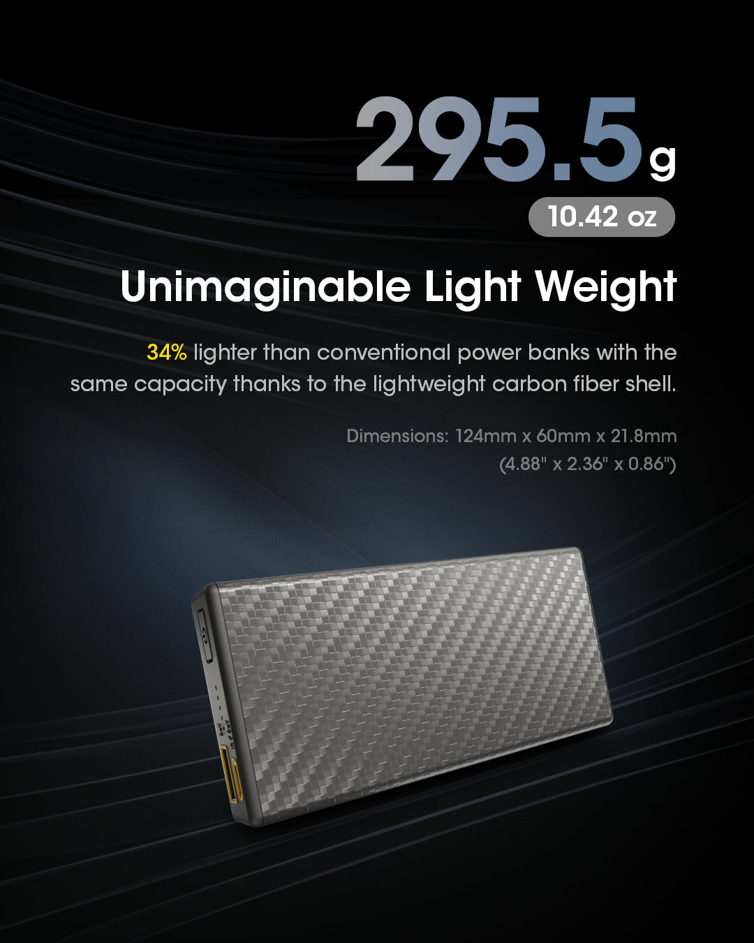 CARBO 20000 Carbon Fiber Energy Brick (20,000mAh 3A)