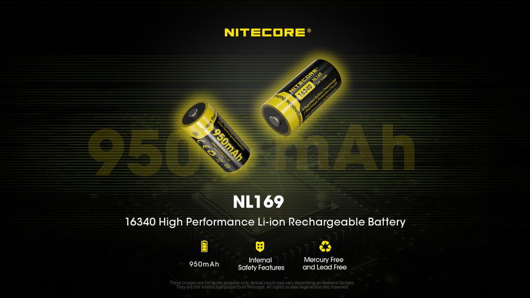 NL169 (16340 - 950mAh - 2A)