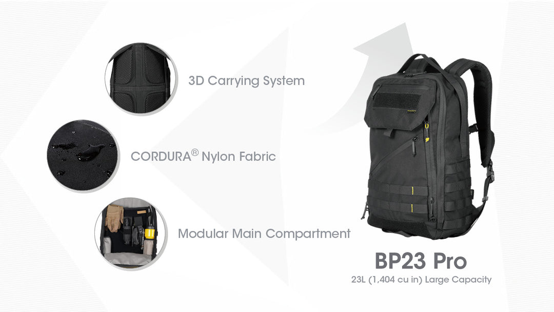 BP23 PRO Backpack - 23L Capacity