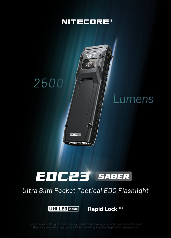 EDC23 - 2500 lumens