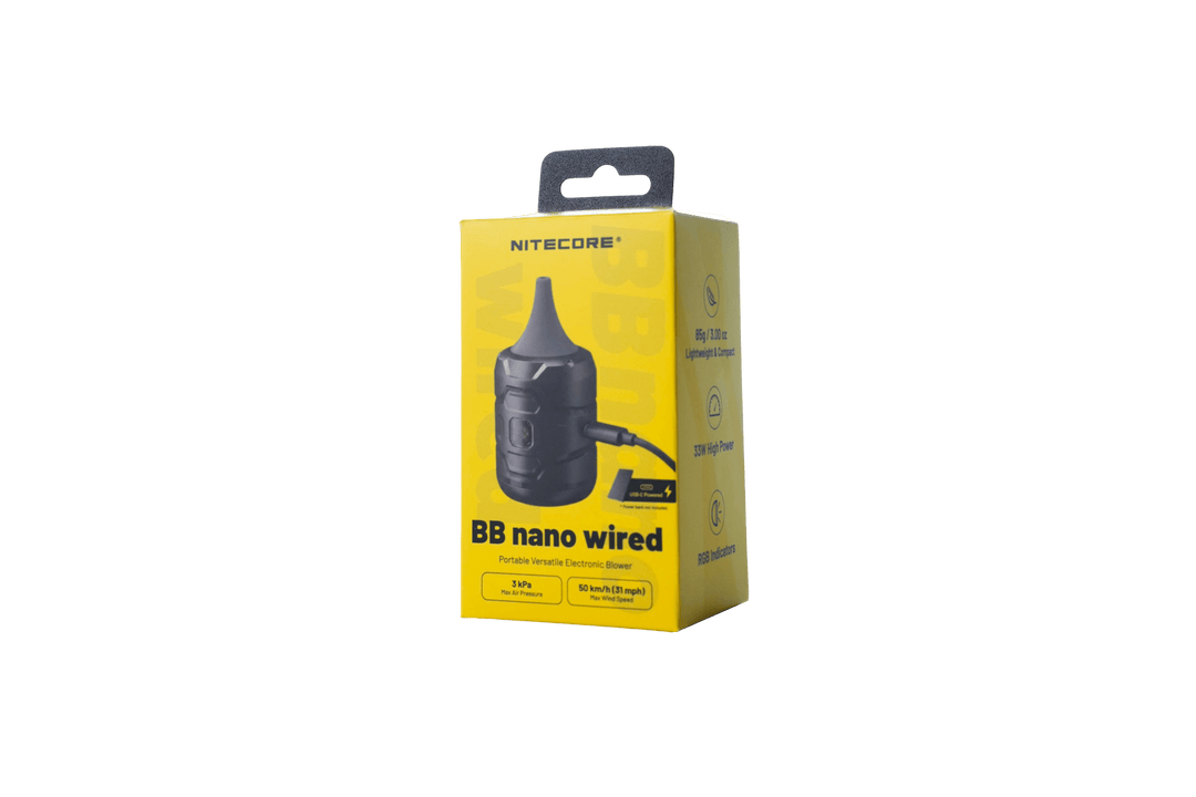 BB nano wired - Portable Versatile Electronic Blower - Nitecore Singapore