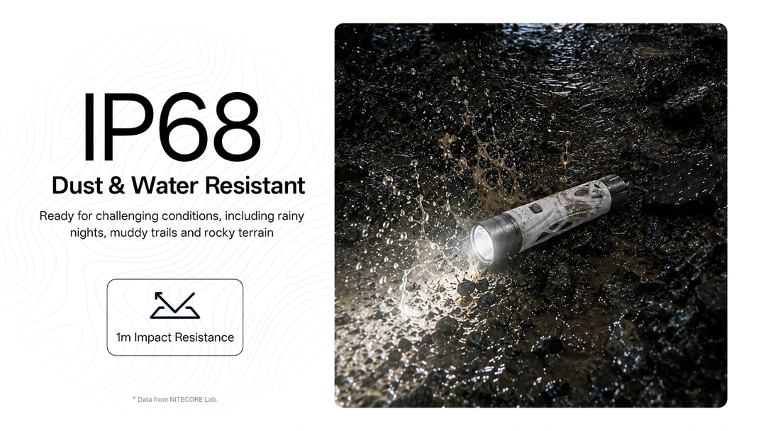Nitecore TrailSight - IP68 dust and water resistant, 1m impact resistance - Nitecore Singapore