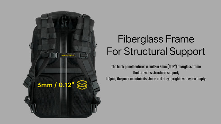 Nitecore BP24 - 3mm fibreglass frame - Nitecore Singapore