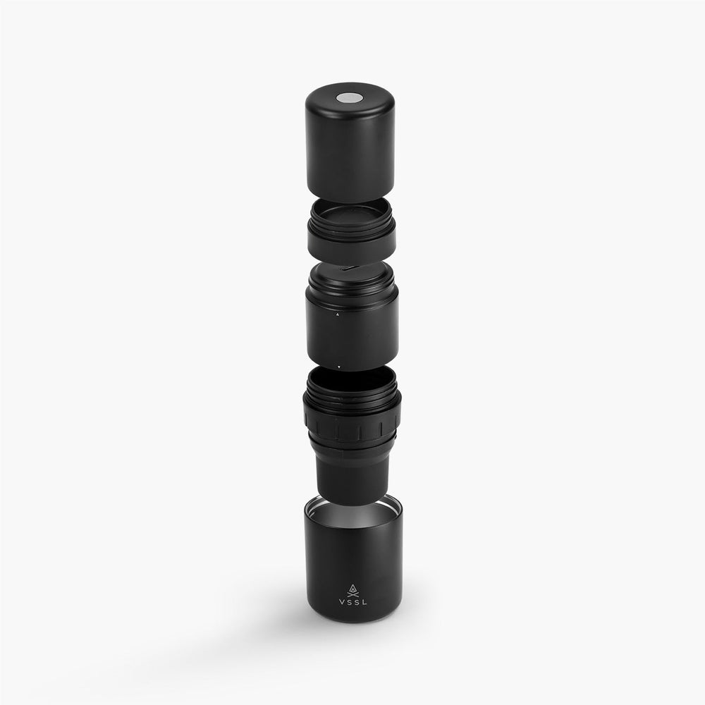 VSSL Nest Pour-Over Kit - all five pieces shown stacked apart - Nitecore Singapore