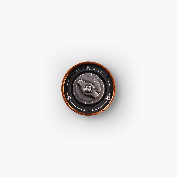 VSSL Java G25 - 420 stainless steel conical burrs, top view - Nitecore Singapore