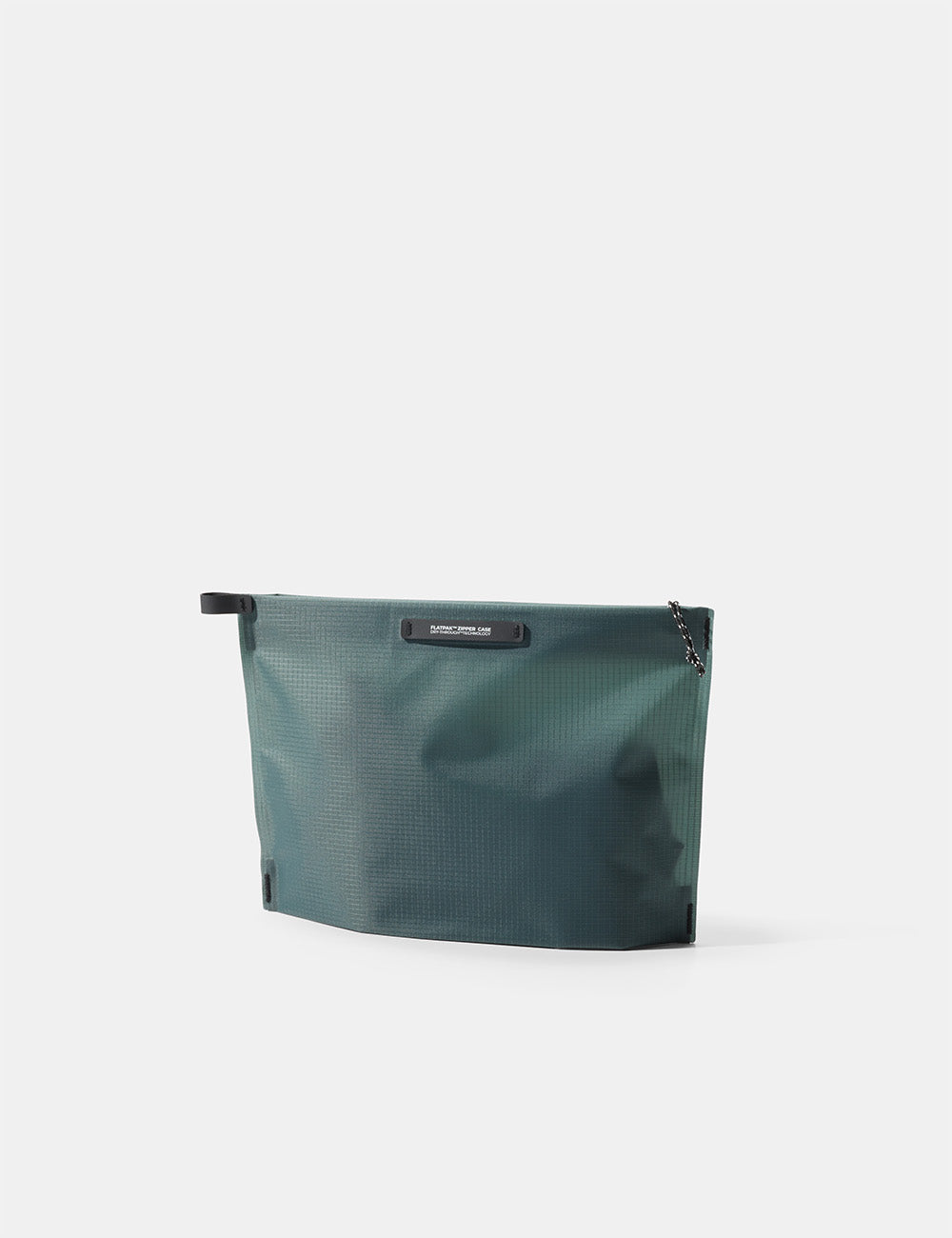 Matador FlatPak Zipper Toiletry Case (V2) in Juniper - blue-green zipper toiletry case on a white background