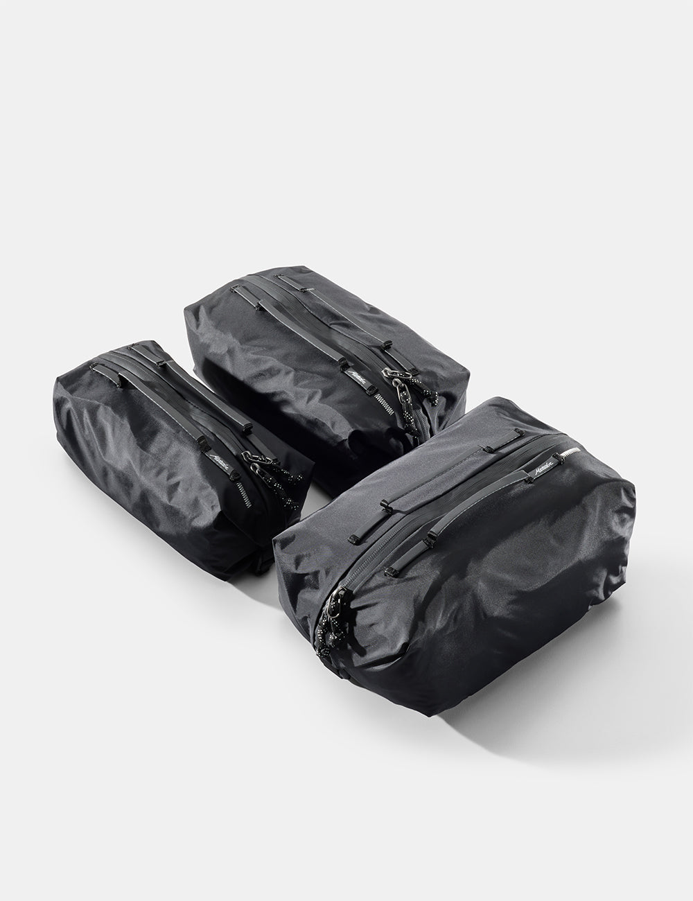 Matador Gear Cube Set (V2) in Black - three black gear cubes on a white background