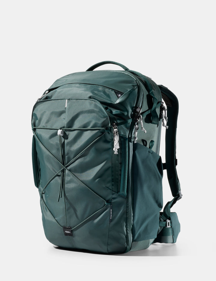 Matador 35L Global Travel Pack in Juniper - green backpack on a white background