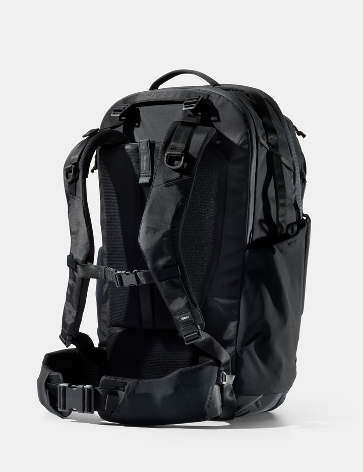 Matador 45L Global Travel Pack in Black - black backpack on a white background