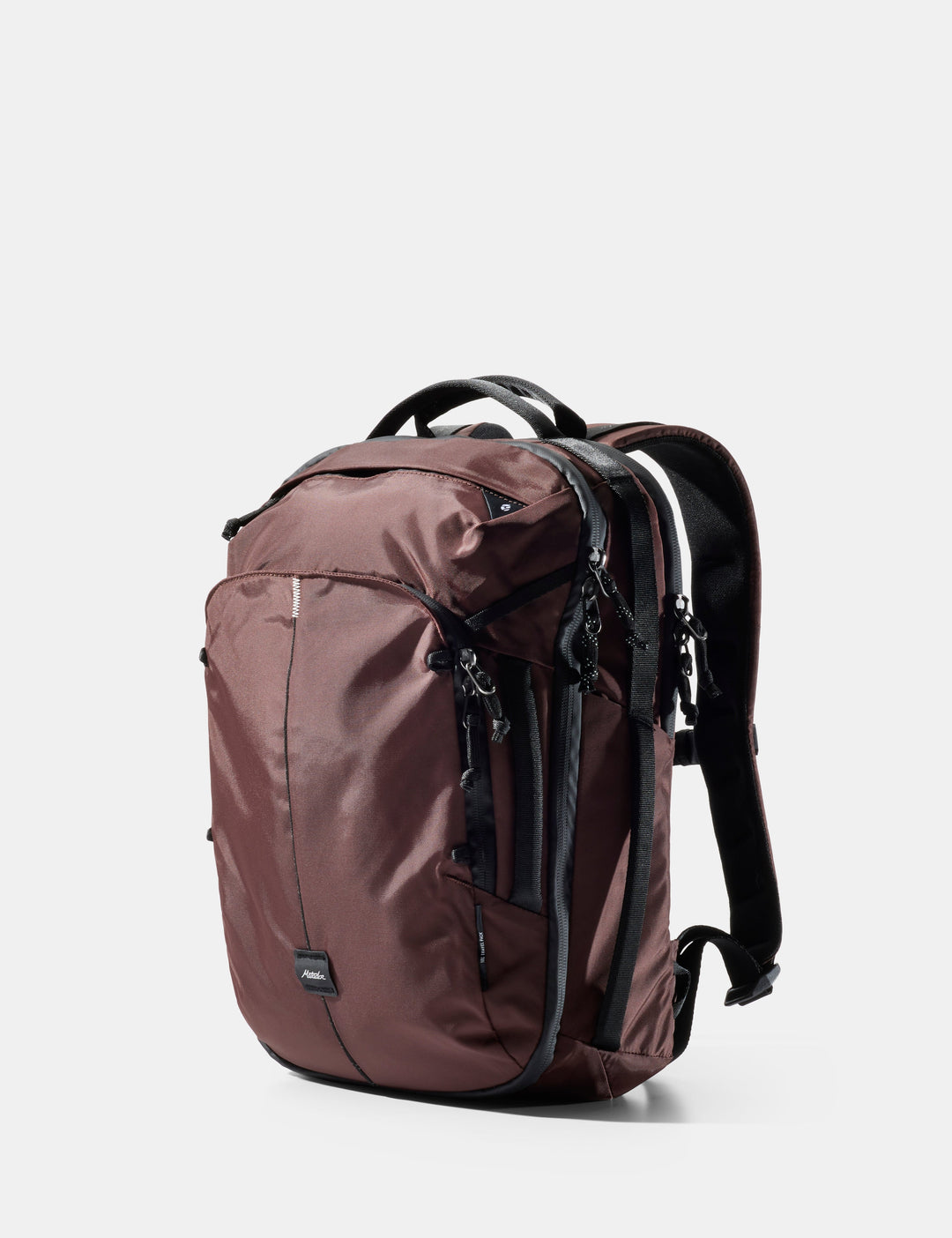 Matador 18L Personal Item Travel Pack in Garnet - garnet backpack on a white background