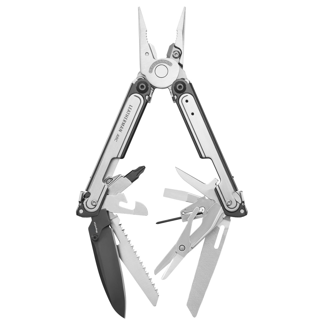 Leatherman ARC - tools fanned open, black DLC and stainless - Nitecore Singapore