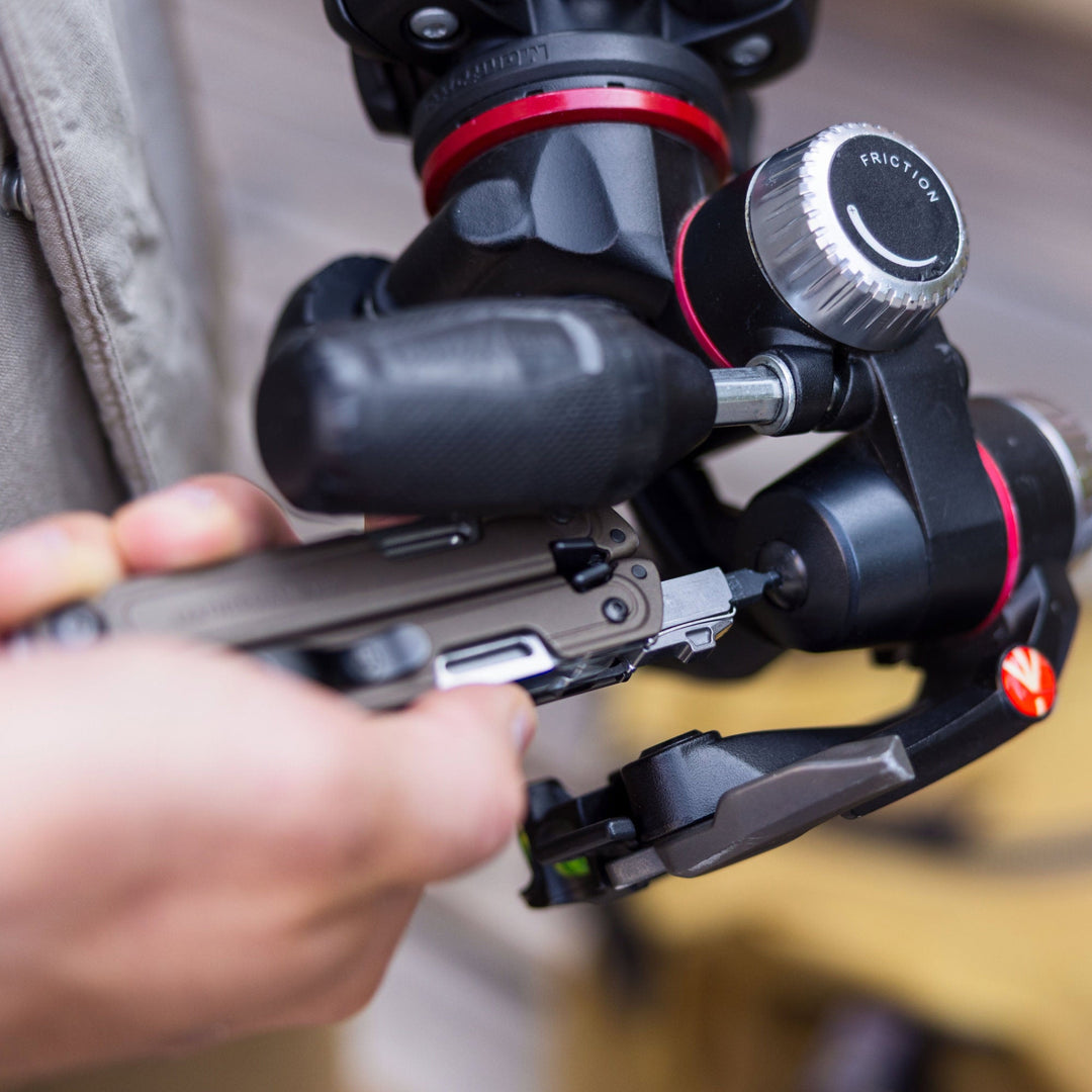 Leatherman ARC - adjusting a camera tripod rig - Nitecore Singapore