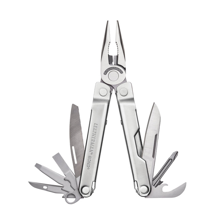 Leatherman Bond - Stainless Steel, tools fanned open - Nitecore Singapore