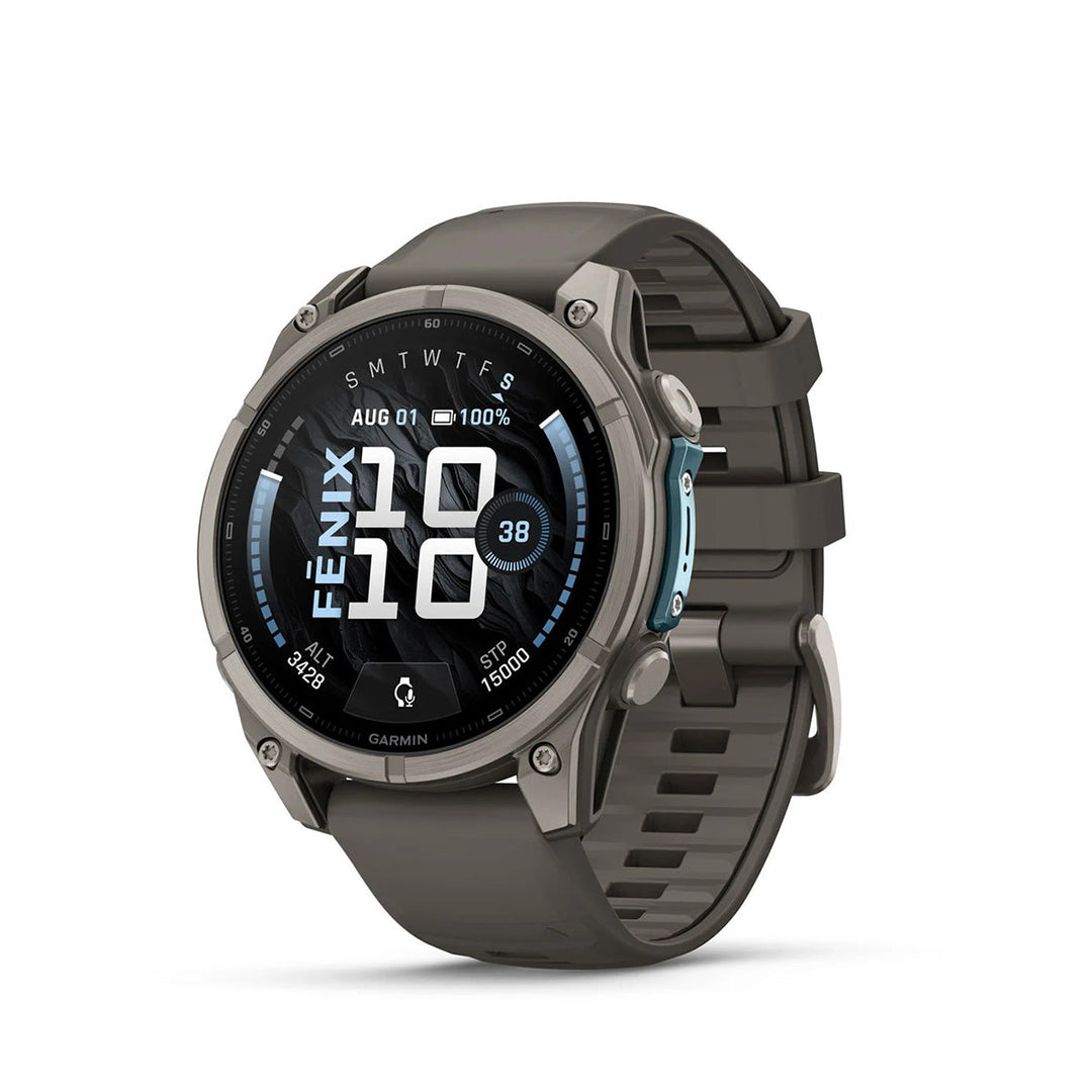 Garmin fēnix 9 - 47 mm Titanium with Pebble Gray Band - Nitecore Singapore
