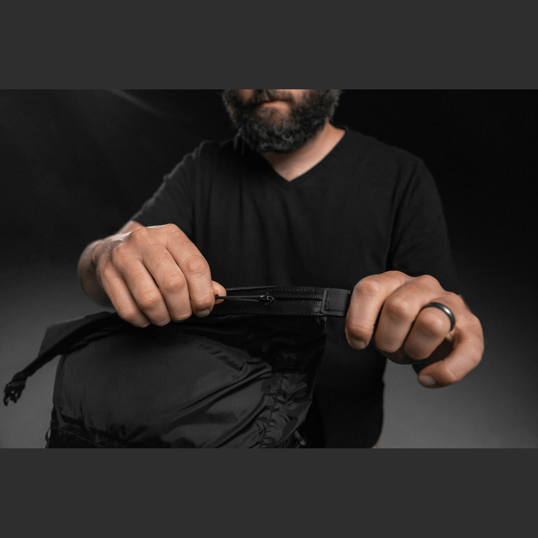 FreeRain22 Packable Backpack in use