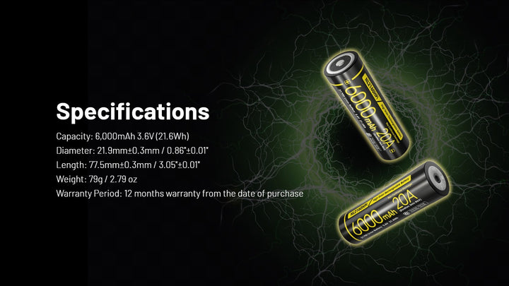 NL2160HPi (21700 - 5000mAh - 20A)