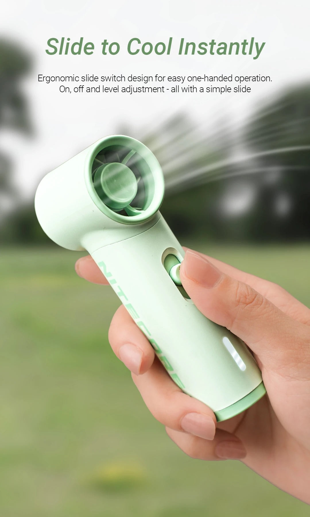 NEF01 LITE - Mini Handheld Fan (2,600mAh)