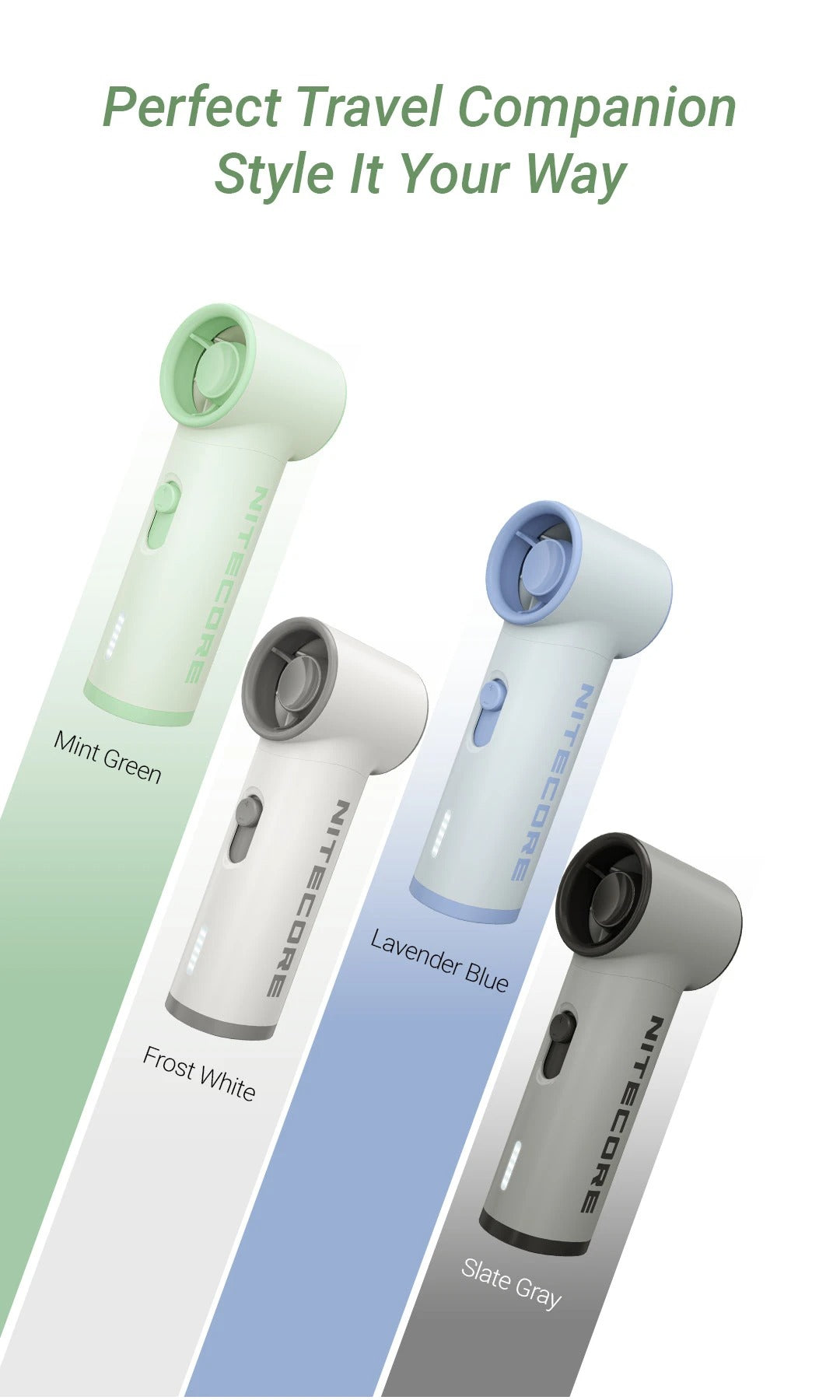 NEF01 LITE - Mini Handheld Fan (2,600mAh)
