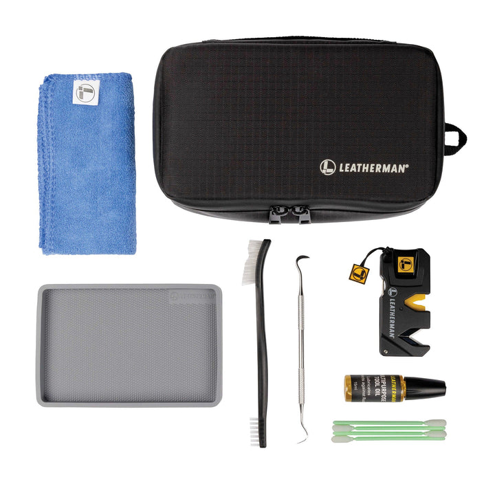 Leatherman Maintenance Kit - full contents laid out - Nitecore Singapore