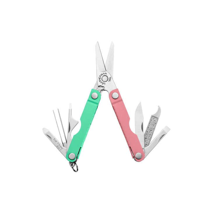 Leatherman Micra - Bayside, tools fanned open - Nitecore Singapore