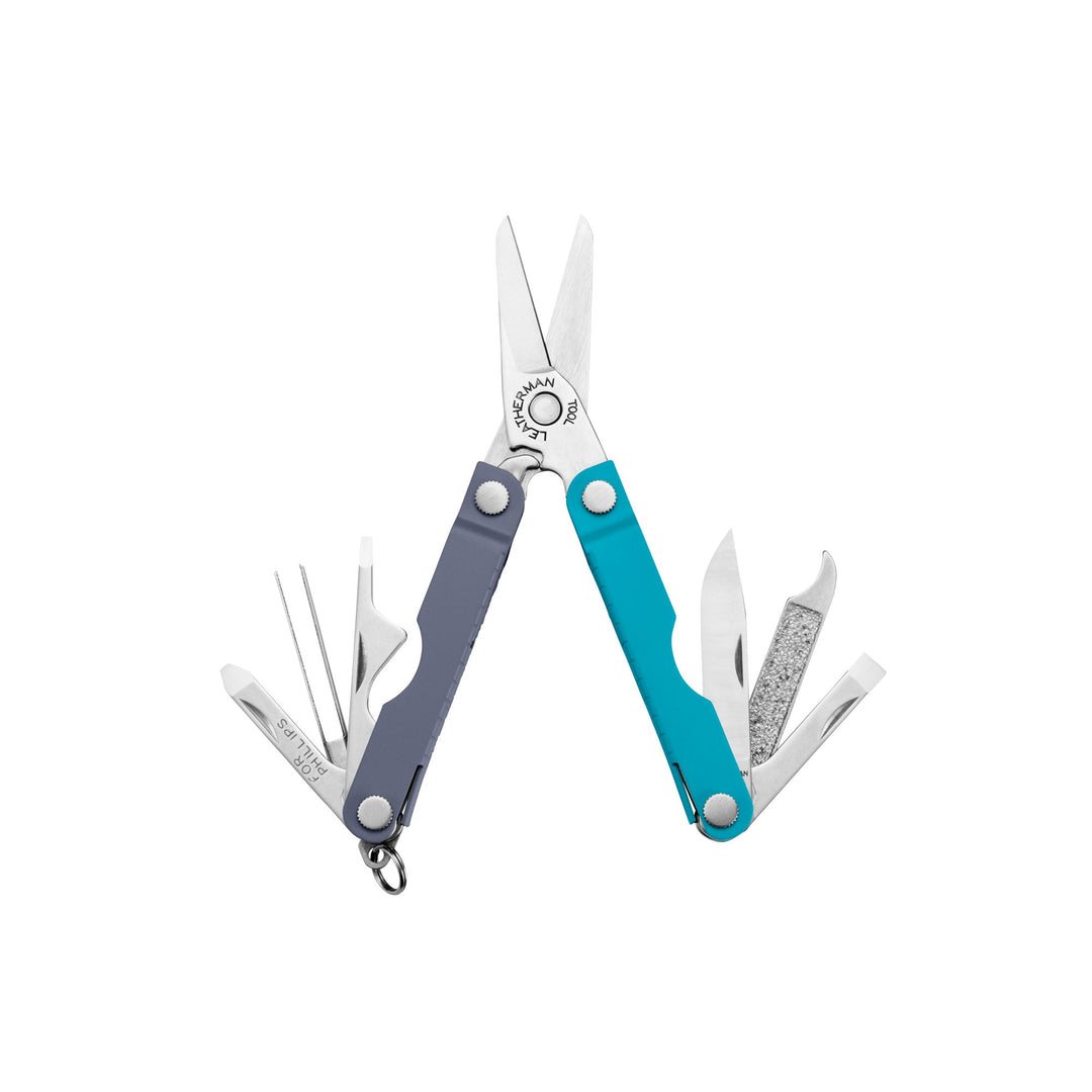 Leatherman Micra - Lavender Mist, tools fanned open - Nitecore Singapore