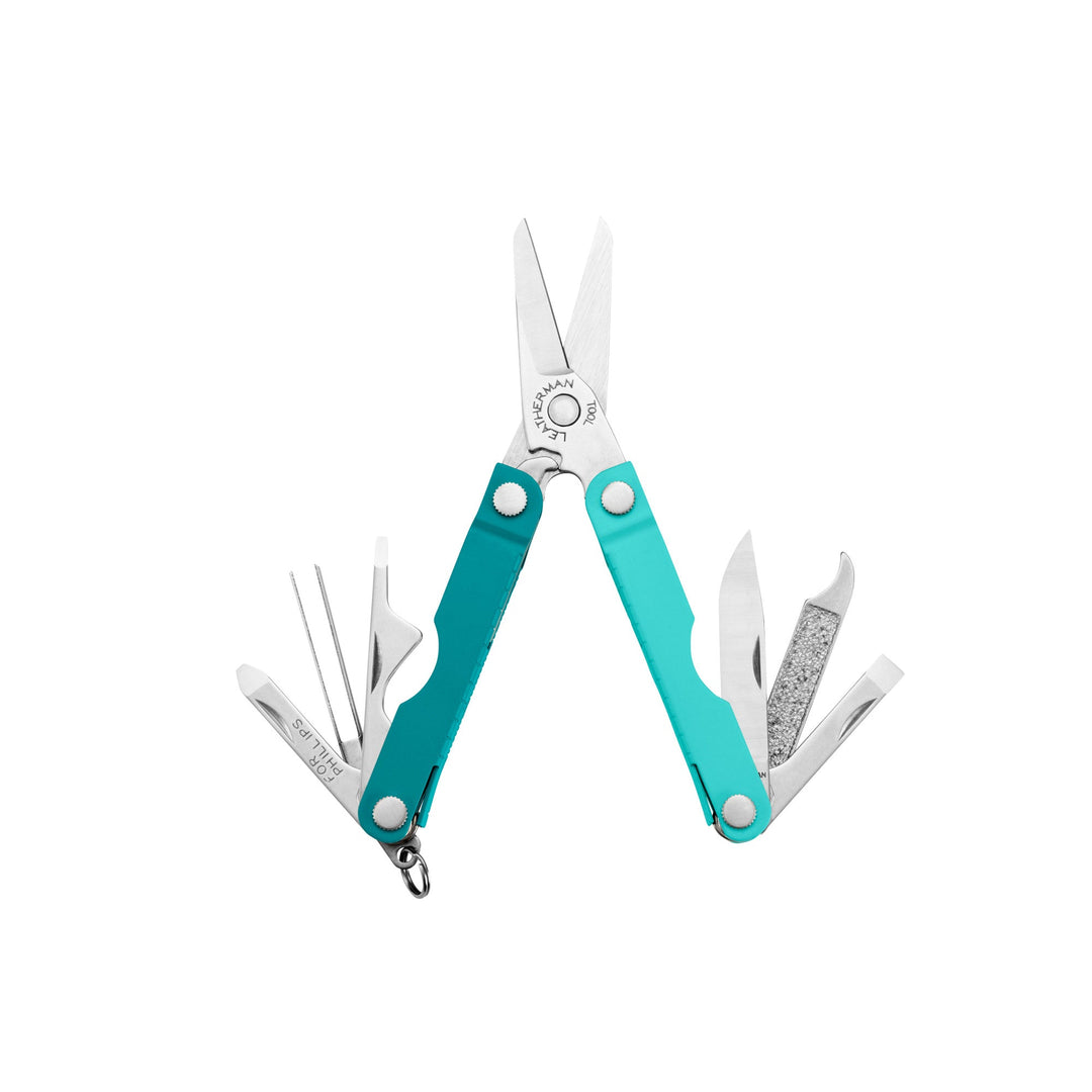Leatherman Micra - Parakeet, tools fanned open - Nitecore Singapore