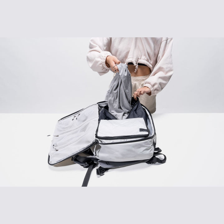 Packable Laundry Bag in use
