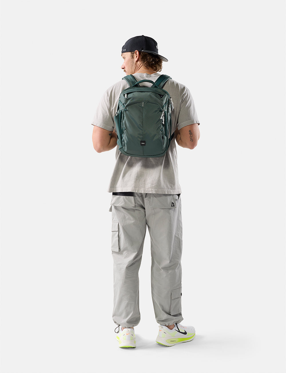 Matador 18L Personal Item Travel Pack in Juniper - on-model video