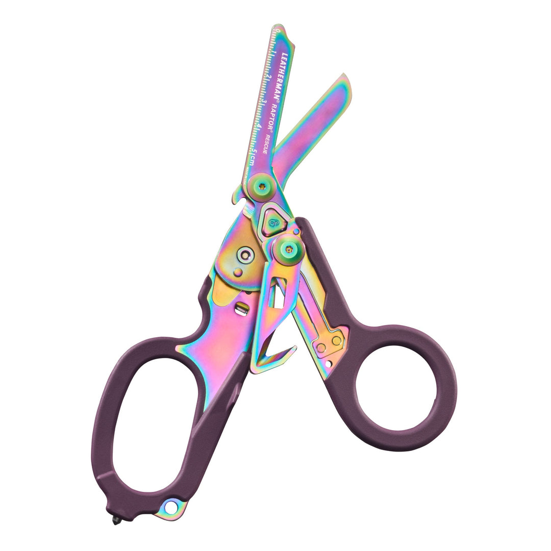 Leatherman Raptor Rescue - Rainbow, shears open - Nitecore Singapore
