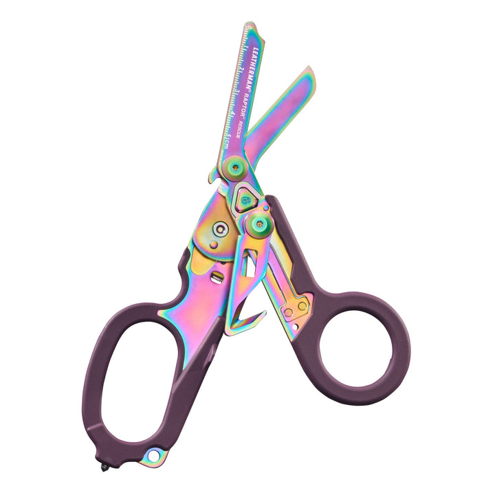 Leatherman Raptor Rescue - Rainbow, shears open - Nitecore Singapore