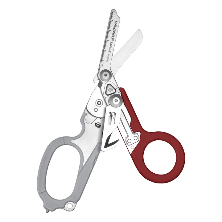 Leatherman Raptor Rescue - Garnet, shears open - Nitecore Singapore