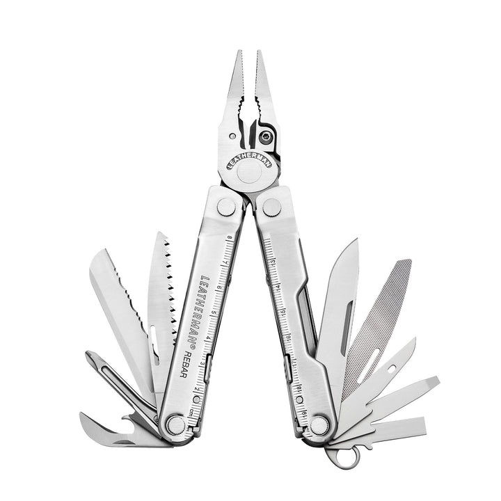 Leatherman Rebar - Stainless Steel, tools fanned open - Nitecore Singapore