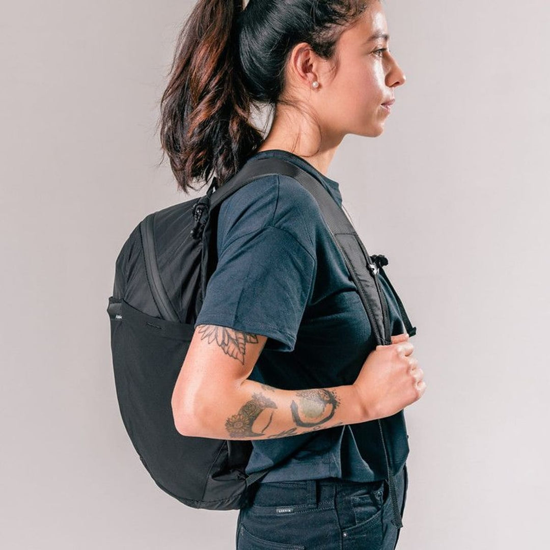 ReFraction Packable Backpack 16L in use