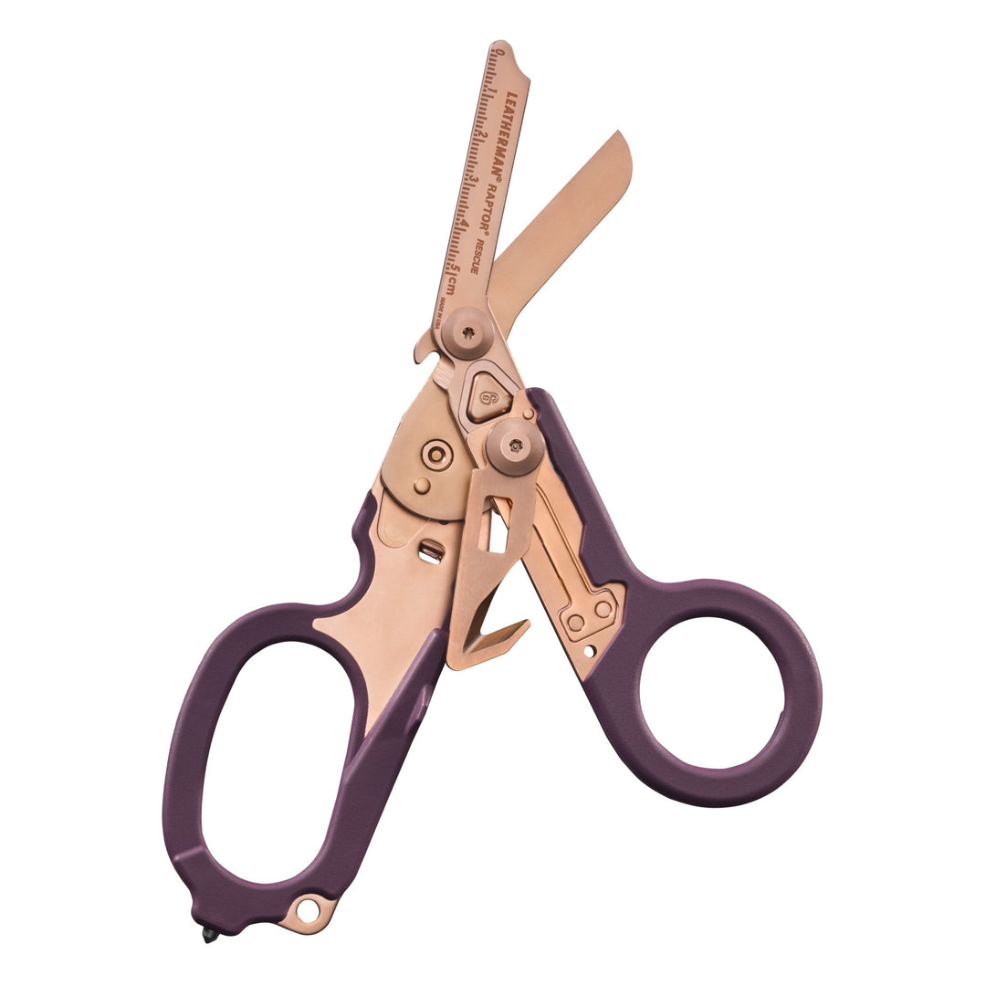 Leatherman Raptor Rescue - Rose Gold, shears open - Nitecore Singapore
