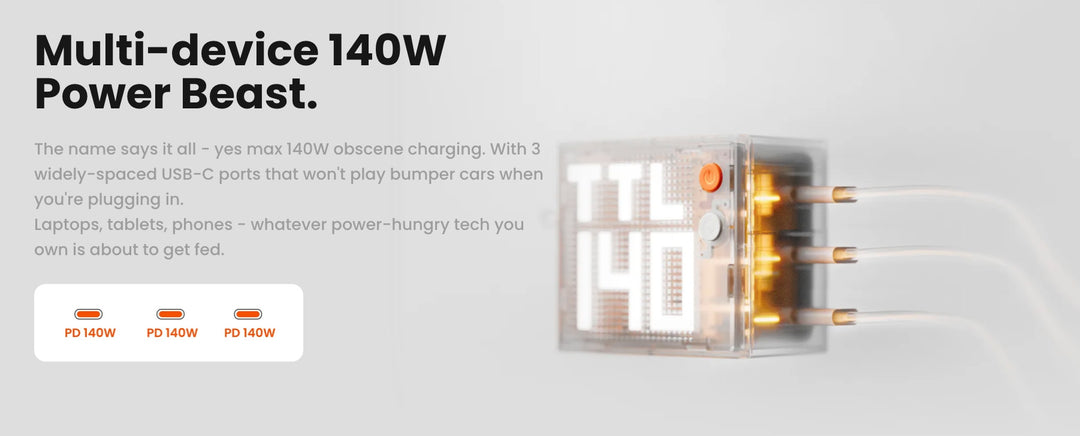 Sharge Pixel 140 (140W GaN Charger)