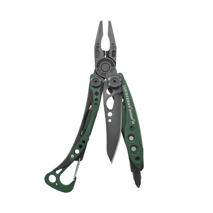 Leatherman Skeletool CX - OD Green, pliers open - Nitecore Singapore