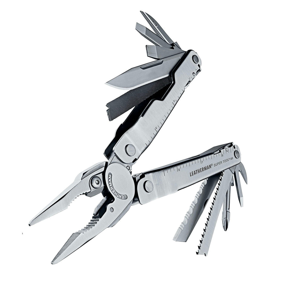 Leatherman Super Tool 300 - Stainless Steel, tools deployed - Nitecore Singapore