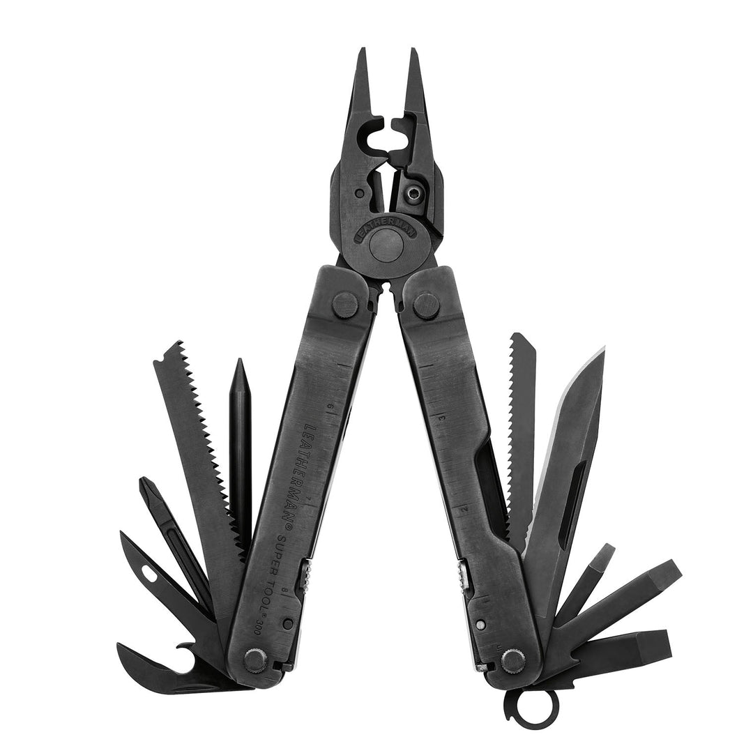 Leatherman Super Tool 300 EOD - tools fanned open, black oxide - Nitecore Singapore