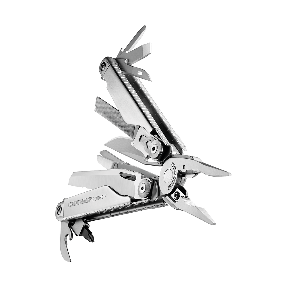 Leatherman Surge - Stainless Steel, all tools deployed - Nitecore Singapore