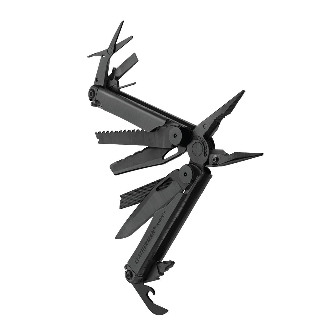 Leatherman Wave Plus - Black, tools fanned open - Nitecore Singapore