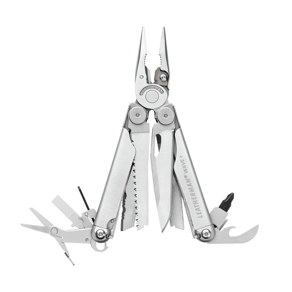 Leatherman Wave Plus - Stainless Steel, pliers open - Nitecore Singapore