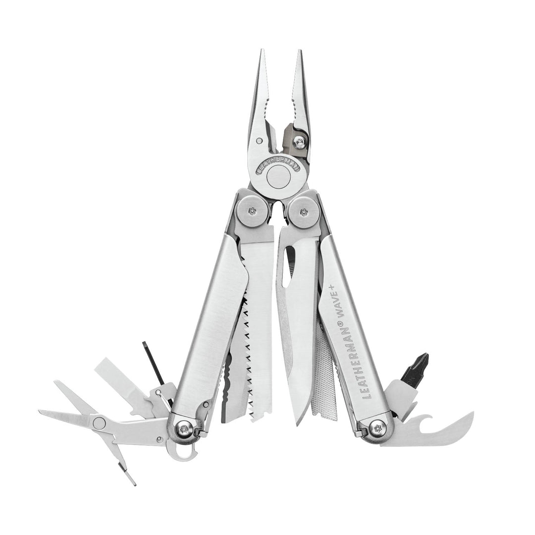 Leatherman Wave Plus - Stainless Steel, pliers open - Nitecore Singapore