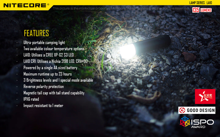 LA10 - 135 lumens