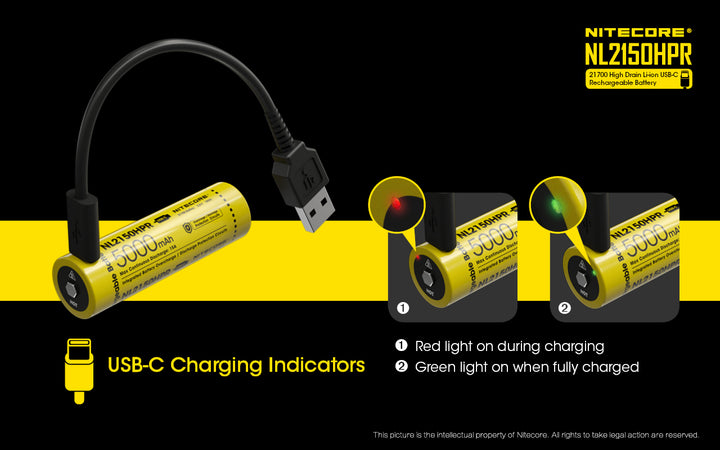 NL2150HPR (21700 - 5000mAh - 15A)