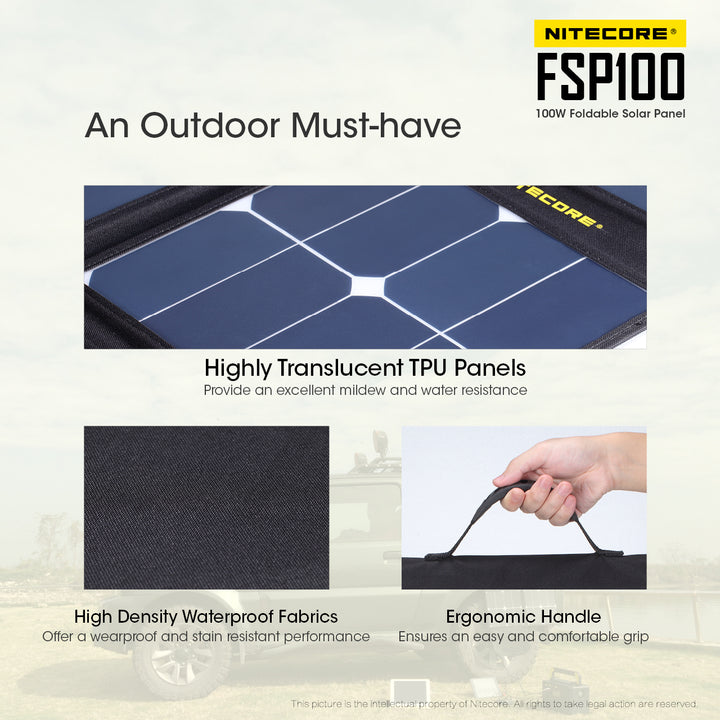 100W Foldable Solar Panel (FSP100)